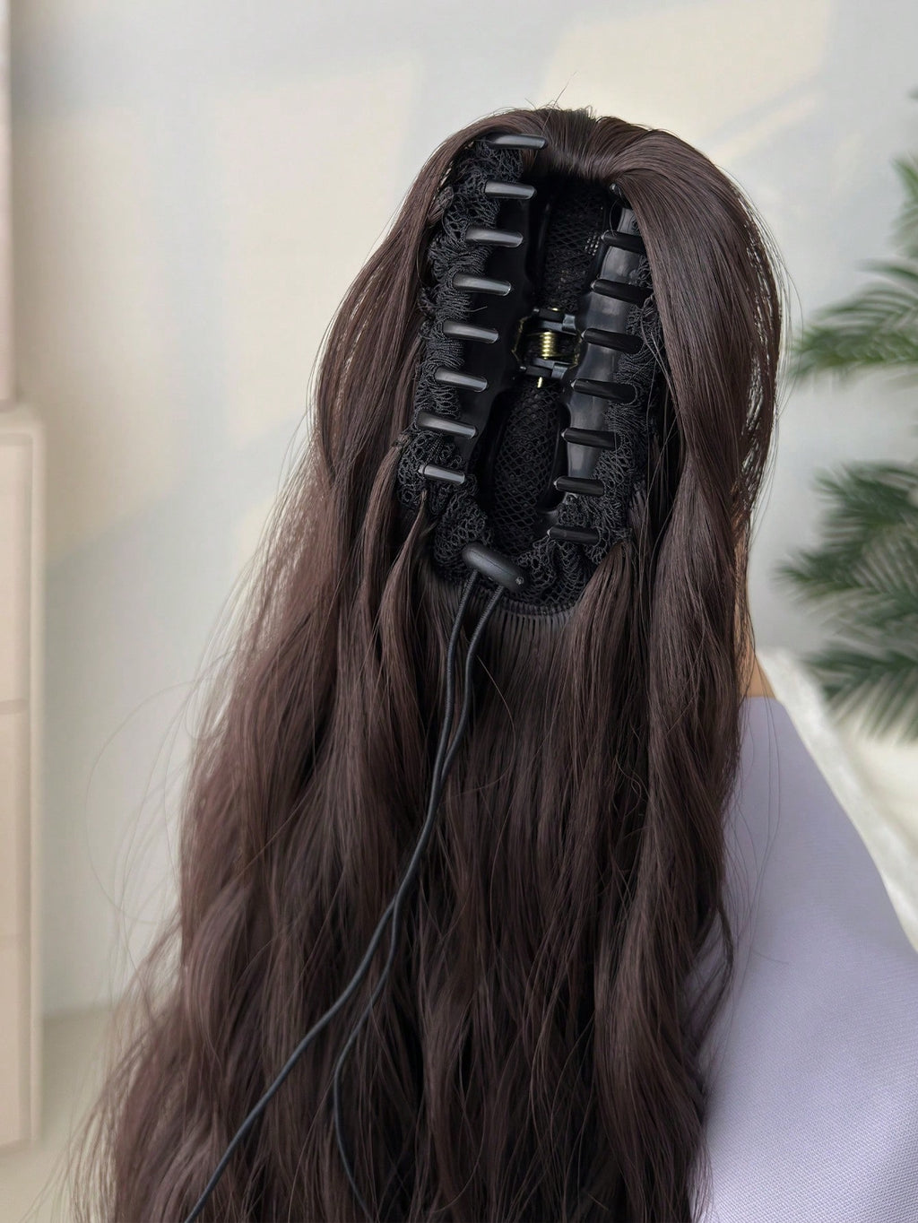 ZURO 32-Inch Long Wavy Synthetic Hair Extension, Heat Resistant Fiber Ponytail Clip-In, Suitable for Women & Girls, Party & Daily Use