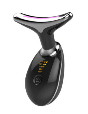 جهاز مساج EMS لشد الرقبة | EMS Thermal Neck Lifting Massager LED Photon Microcurrent Wrinkle Remover