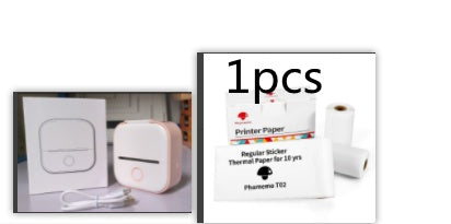 طابعة ملصقات حرارية محمولة بلوتوث للصور والبطاقات والأسئلة | Portable Mini Thermal Label Printer Home Photo Printer Bluetooth Mini Label Printer