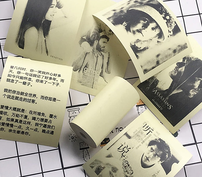 طابعة حرارية لاسلكية صغيرة للملصقات والبطاقات | Mini Bluetooth Wireless Thermal Printer Paper Sticker Label Printer