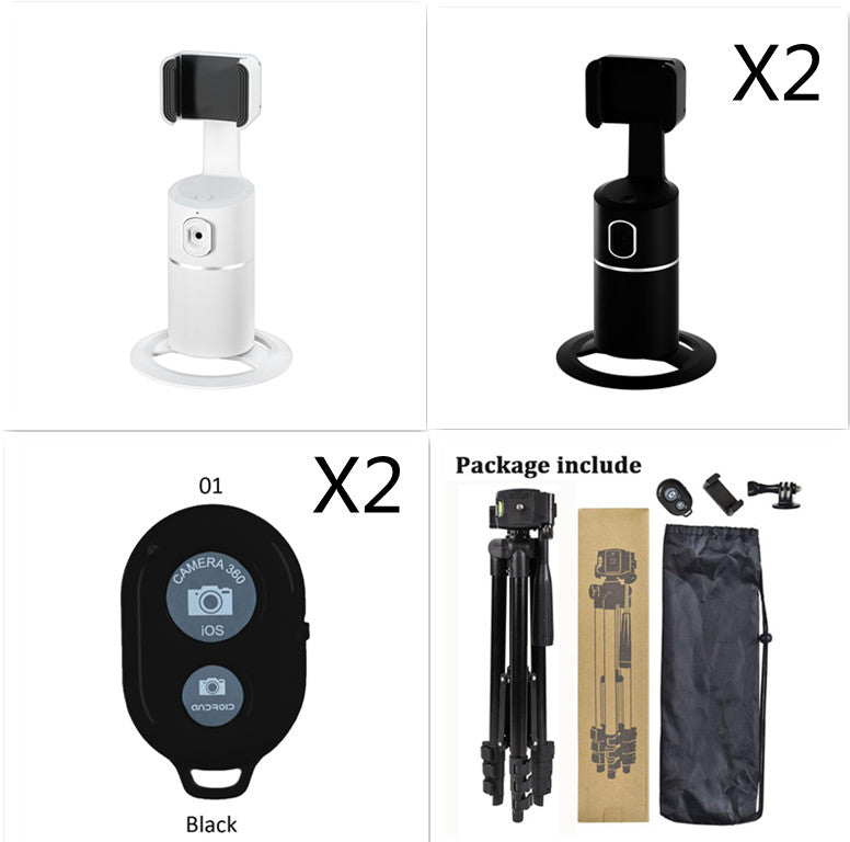 Smart Face Recognition Tracking PTZ Mobile Phone Stand Live Broadcast | حامل هاتف ذكي بتتبع الوجه للبث المباشر