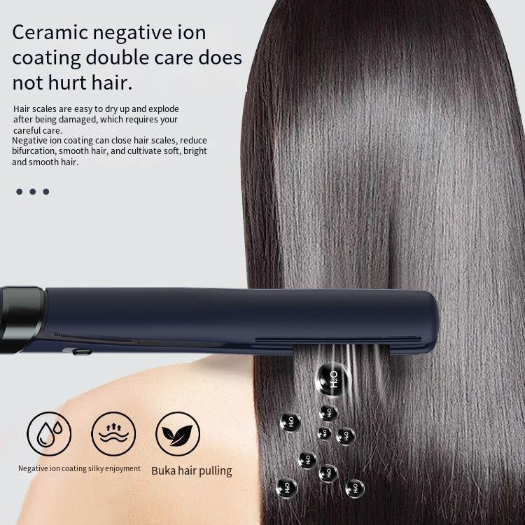 مكواة شعر جديدة 2 في 1 للتجعيد والتسريح | New Hair Curler And Straightener Dual-use Electric Heating Hair Straightener