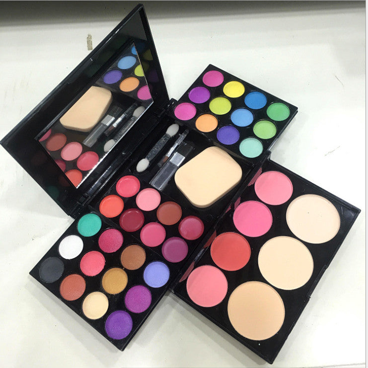 Makeup Box Make-Up Set 24 Color Eyeshadow Lipstick Blush | طقم مكياج 24 لون ظلال عيون أحمر شفاه بلاشر