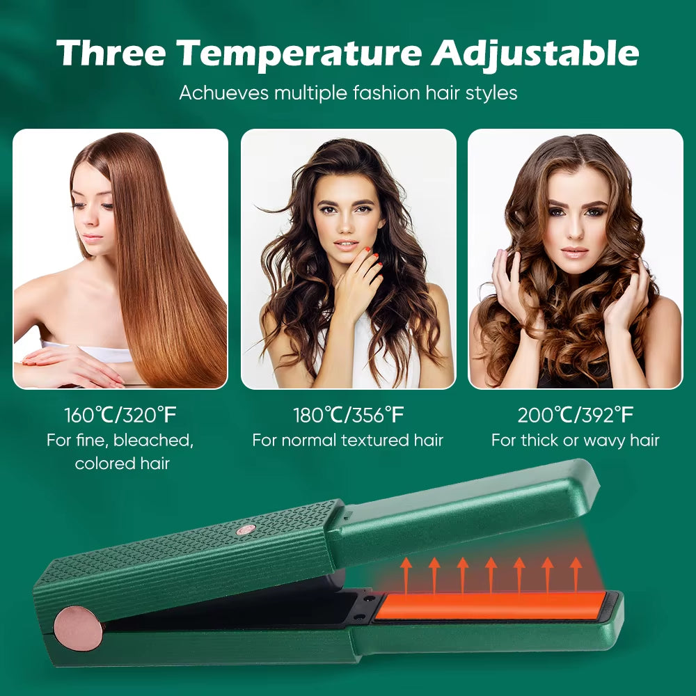 OEM/ODM Hair Straightener Rapidcharge Technology Ceramic Mini Cordless Flat Iron Smart Hair Straighteners Electric Household