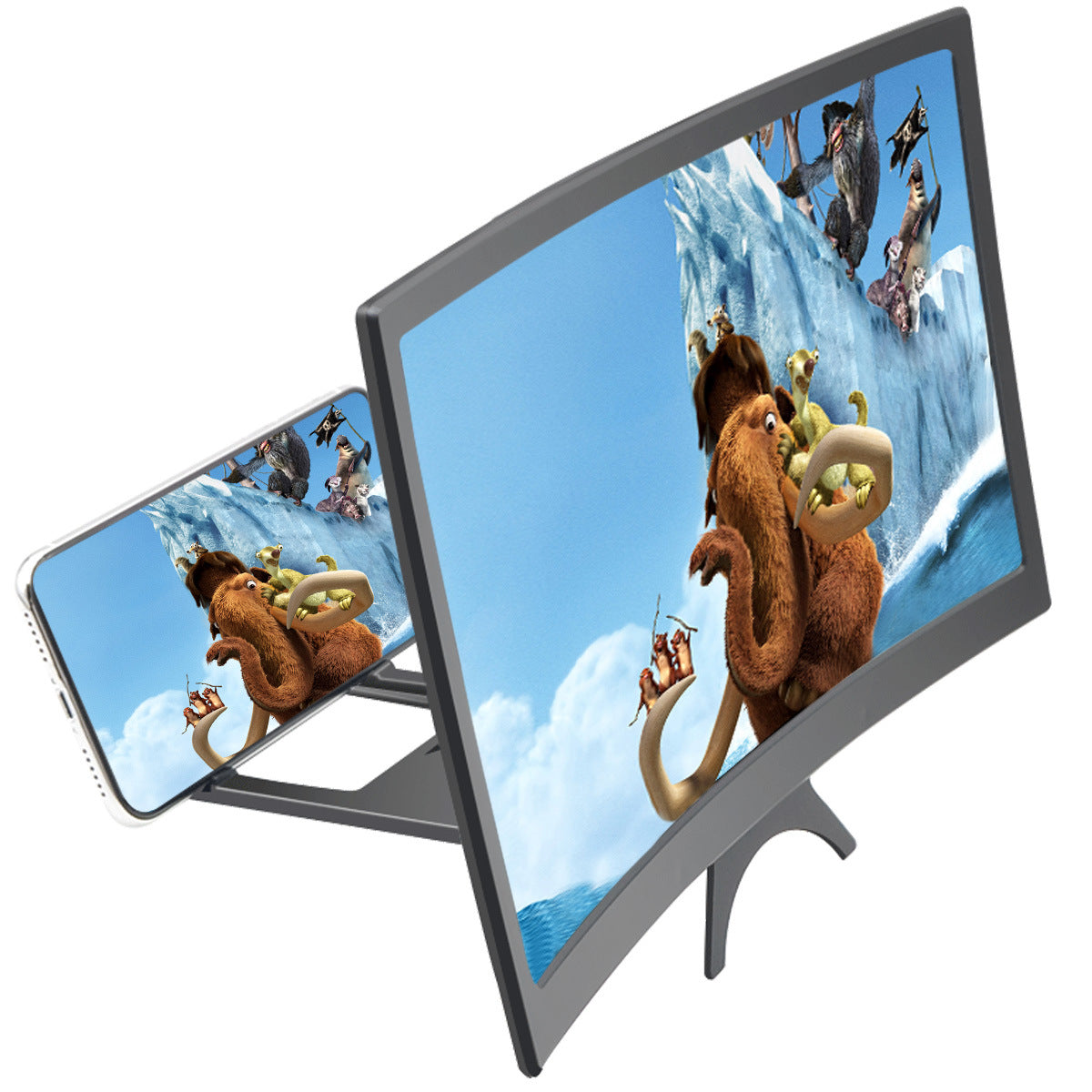 مكبر شاشة الهاتف 12 بوصة منحني | Mobile Phone Amplifier 12-inch Curved Screen