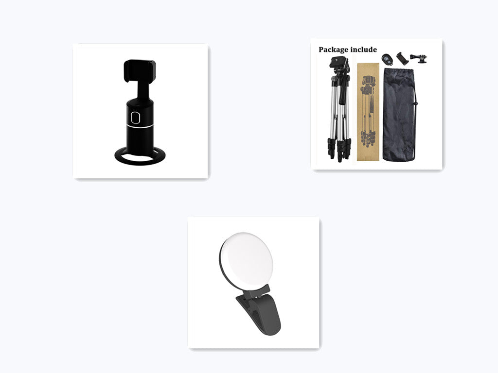 Smart Face Recognition Tracking PTZ Mobile Phone Stand Live Broadcast | حامل هاتف ذكي بتتبع الوجه للبث المباشر