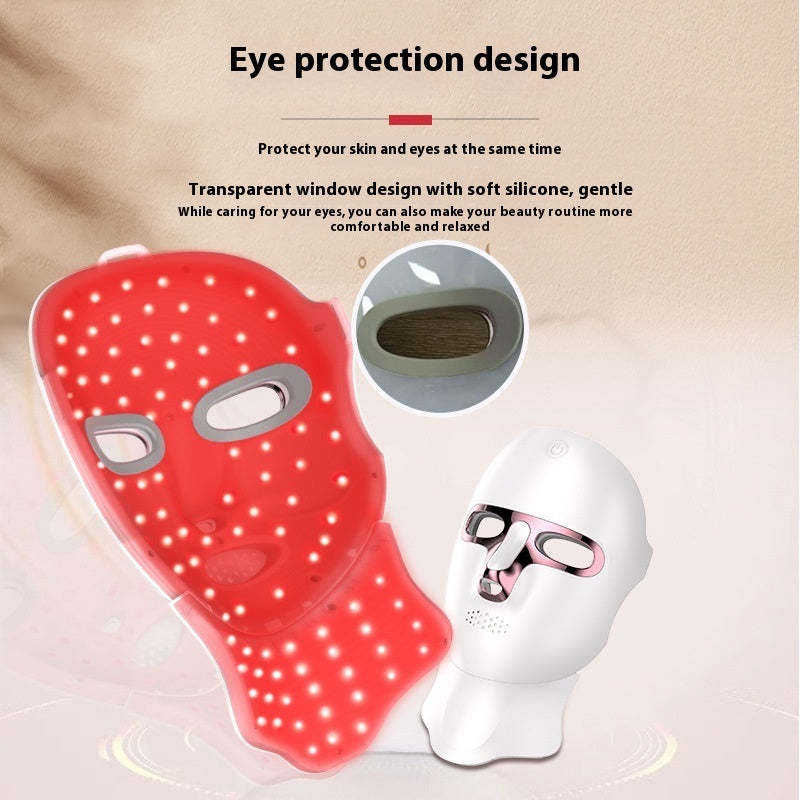 قناع تجميل بالضوء الملون | Beauty Mask Instrument Seven-color Spectrometer LED