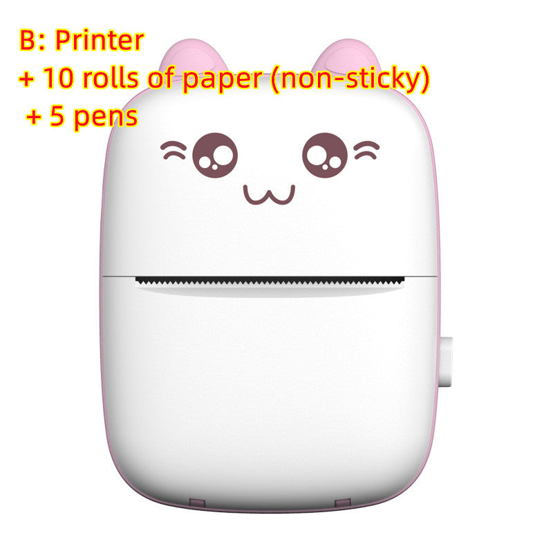 طابعة صغيرة محمولة بلوتوث وايفاي لطباعة الصور من الهاتف | Mini Printer Portable Bluetooth WiFi Mobile Phone Photo Pocket Printer