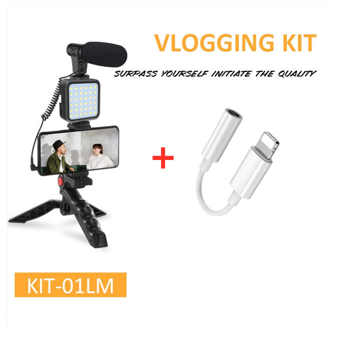 ملحقات كاميرا مع حامل ثلاثي وإضاءة | Camera Accessories With Desktop Tripod Light