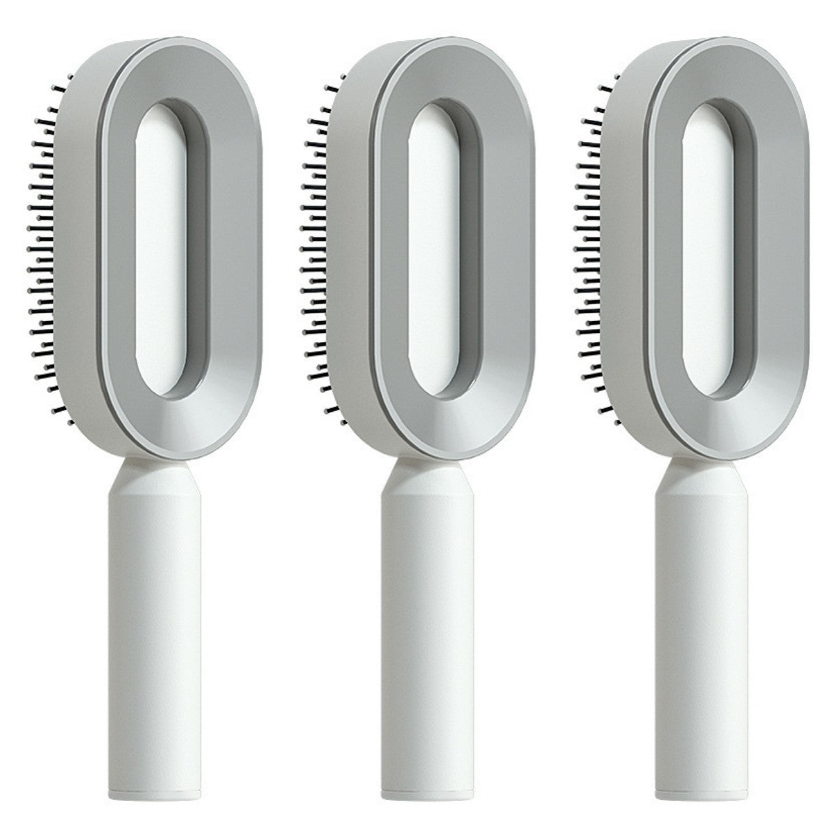 فرشاة شعر ذاتية التنظيف بضغطة واحدة مضادة للكهرباء لمساج فروة الرأس | Self Cleaning Hair Brush One-key Cleaning Anti-Static Airbag Massage Scalp Comb