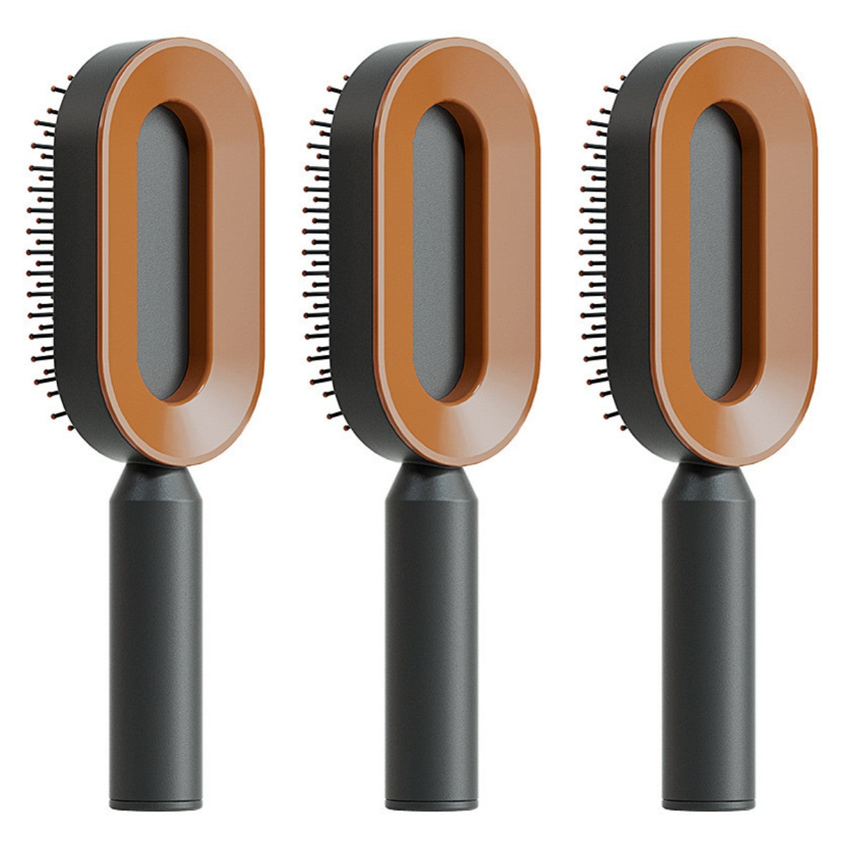 فرشاة شعر ذاتية التنظيف بضغطة واحدة مضادة للكهرباء لمساج فروة الرأس | Self Cleaning Hair Brush One-key Cleaning Anti-Static Airbag Massage Scalp Comb