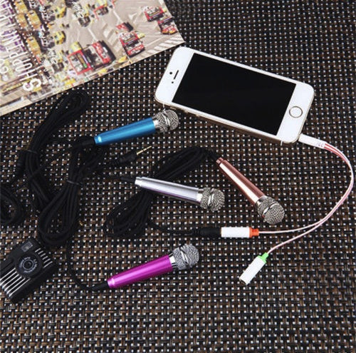 ميكروفون صغير سلكي للهاتف والتسجيل | Mini Wired Microphone for Mobile Phone Recording