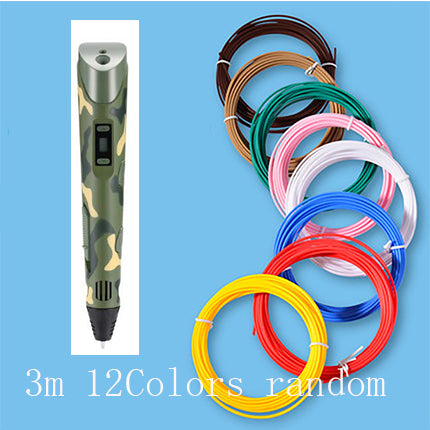 قلم طباعة ثلاثية الأبعاد للأطفال رسم وإبداع | 3D Print Pen Graffiti Stereoscopic Paintbrush Children Puzzle Painting Toy