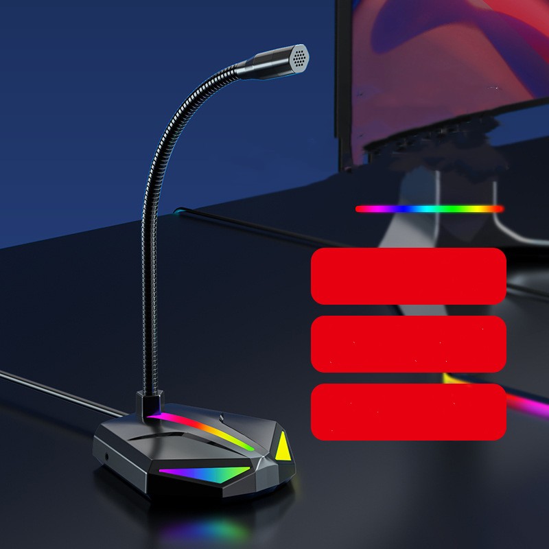 مايكروفون USB للكمبيوتر والألعاب والبث الصوتي | Computer USB Microphone Game Voice Laptop