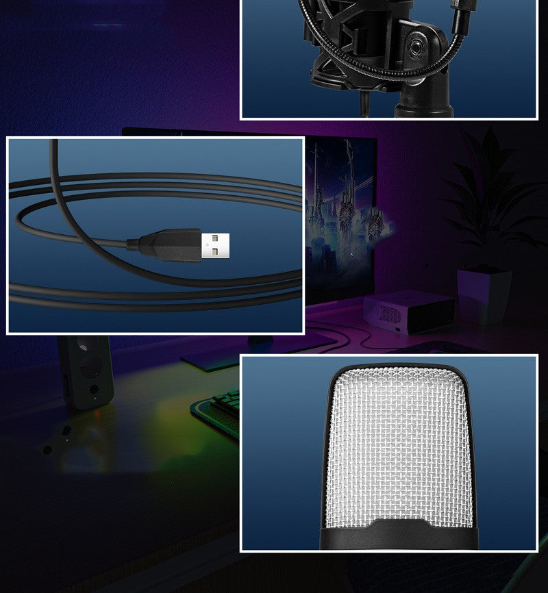 ميكروفون مكتبي للبث المباشر والمؤتمرات | Desktop Microphone for Live Streaming & Conference