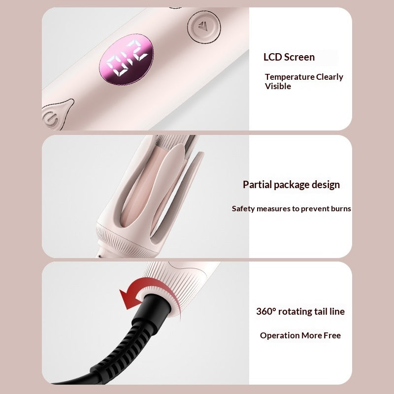 مكواة شعر أوتوماتيكية للتمويج بدرجة حرارة قابلة للتعديل | Lady's Large Wave Large-sized Woolen Curl Automatic Home Hair Curler Adjustable Temperature Egg Roll Hair Straightener