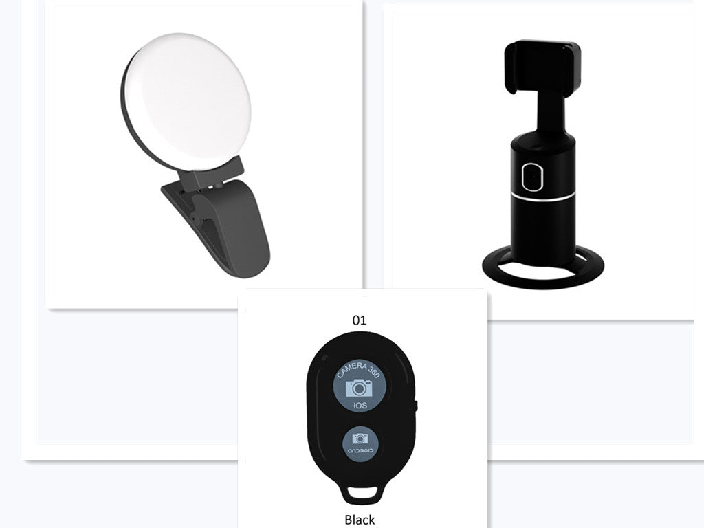 Smart Face Recognition Tracking PTZ Mobile Phone Stand Live Broadcast | حامل هاتف ذكي بتتبع الوجه للبث المباشر