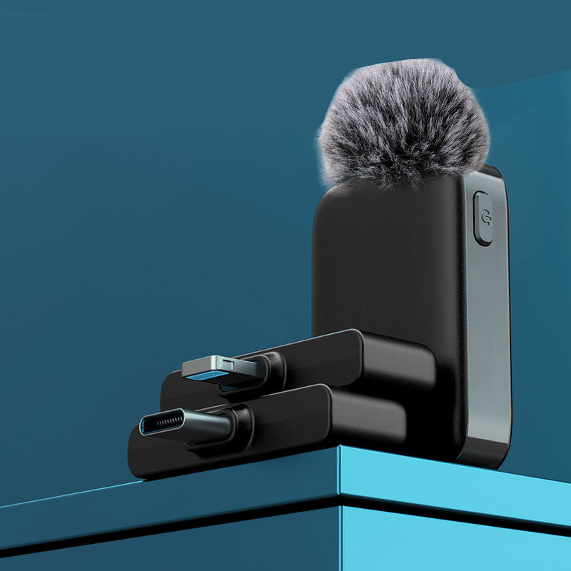 ميكروفون لافالير لاسلكي مزدوج بإلغاء الضوضاء | Wireless Lavalier Dual Core Noise Cancelling Microphone