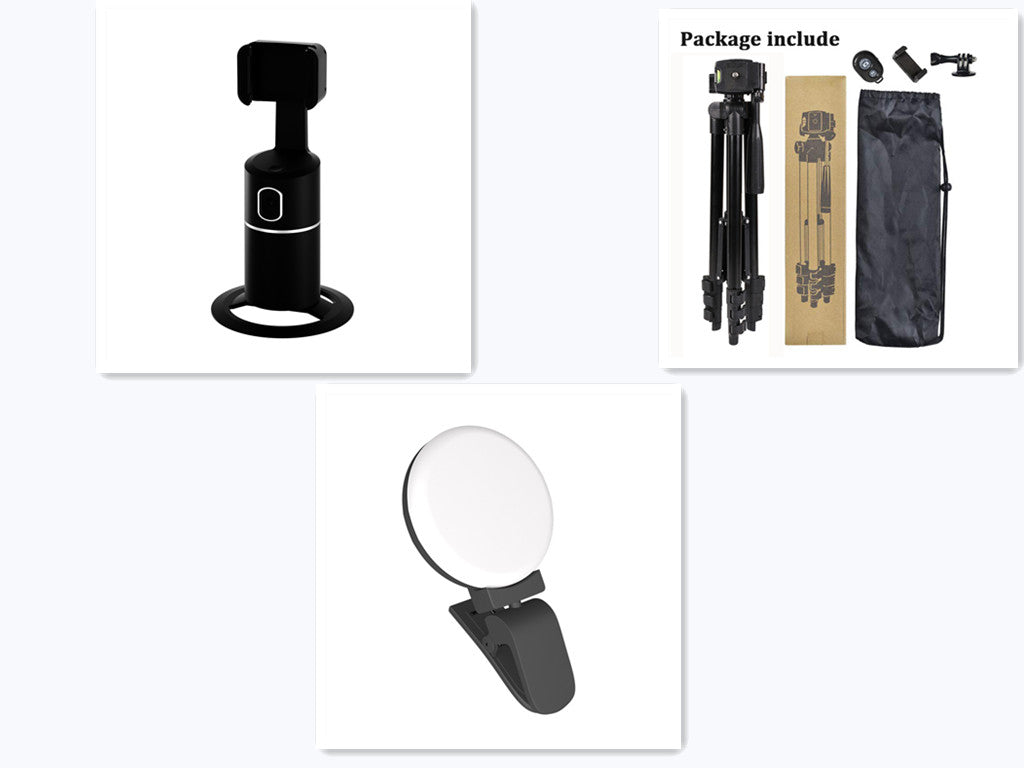 Smart Face Recognition Tracking PTZ Mobile Phone Stand Live Broadcast | حامل هاتف ذكي بتتبع الوجه للبث المباشر