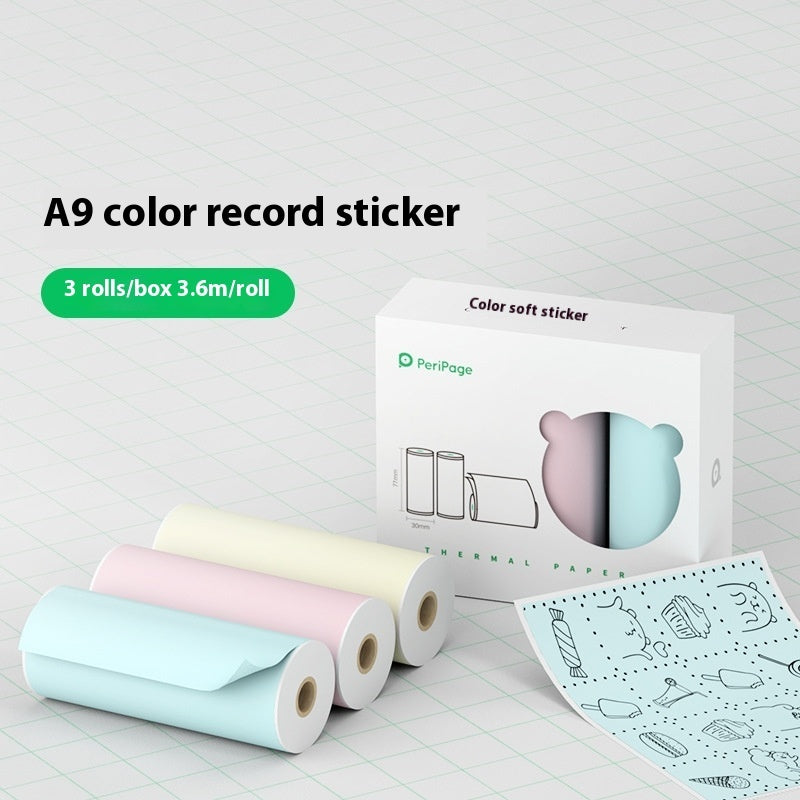 طابعة حرارية لاسلكية صغيرة للملصقات والبطاقات | Mini Bluetooth Wireless Thermal Printer Paper Sticker Label Printer