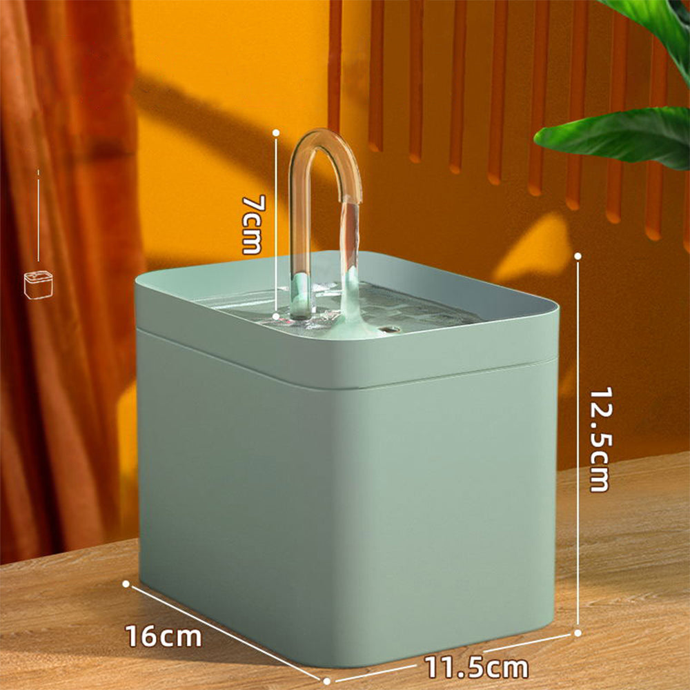 Automatic Cat Water Fountain 1.5L USB Electric Pet Water Dispenser | نافورة مياه أوتوماتيكية للقطط 1.5 لتر موزع مياه كهربائي للحيوانات الأليفة