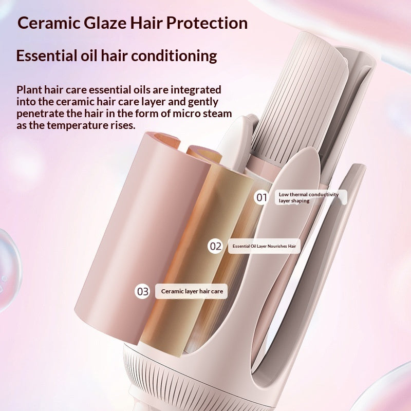 مكواة شعر أوتوماتيكية للتمويج بدرجة حرارة قابلة للتعديل | Lady's Large Wave Large-sized Woolen Curl Automatic Home Hair Curler Adjustable Temperature Egg Roll Hair Straightener