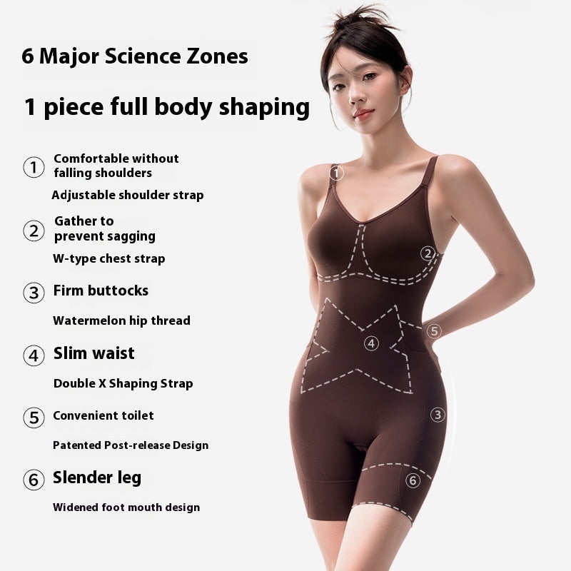 مشد نسائي لنحت البطن ورفع الأرداف بعد الولادة | Belly Contracting And Hip Lifting Postpartum Body Shaping Waist Slimming Seamless Tight Show Clothes