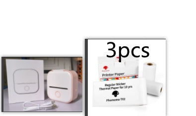 طابعة ملصقات حرارية محمولة بلوتوث للصور والبطاقات والأسئلة | Portable Mini Thermal Label Printer Home Photo Printer Bluetooth Mini Label Printer
