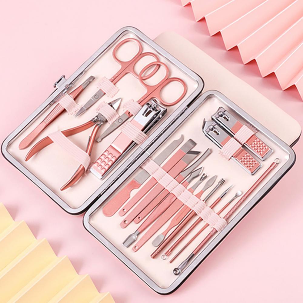 طقم مقص أظافر احترافي متعدد للعناية بالأظافر والقدمين | Professional Scissors Nail Clippers Set Ear Spoon Pedicure Knife Nail Groove Trimmers