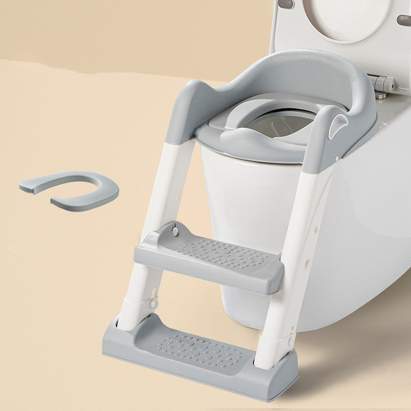 مقعد مرحاض أطفال قابل للطي | Stair-type Baby Ladder Folding Toilet Seat  Cushion