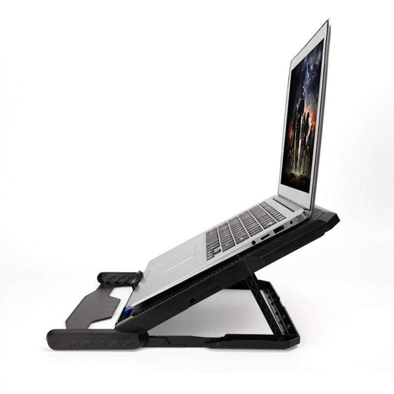 لوحة تبريد لابتوب بشاشة LCD وسرعات متعددة بحامل قابل للتعديل | Laptop Cooling Board LCD Display Multi-speed With Adjustable Stand