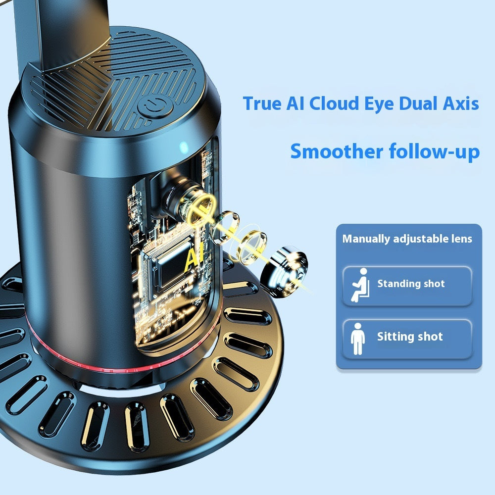 حامل سيلفي ذكي بتقنية التعرف على الوجه AI مع بلوتوث للبث المباشر | Smart AI Face Recognition Mobile Live Streaming Bluetooth Selfie Holder