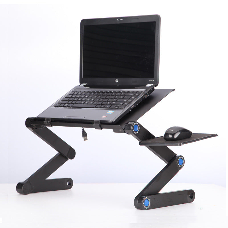 حامل لاب توب مع مسند ماوس قابل للتعديل والطي | Laptop Table Stand With Adjustable Folding Ergonomic Design Stand With Mouse Pad