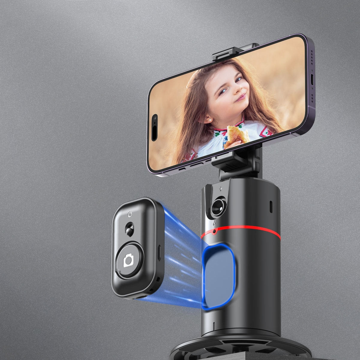 برنامج ذكي مثبت AI ​​على الوجه والتتبع 360 درجة | تتبع ذكي للتعرف على الوجه بالذكاء الاصطناعي بزاوية 360 درجة ومثبت التتبع