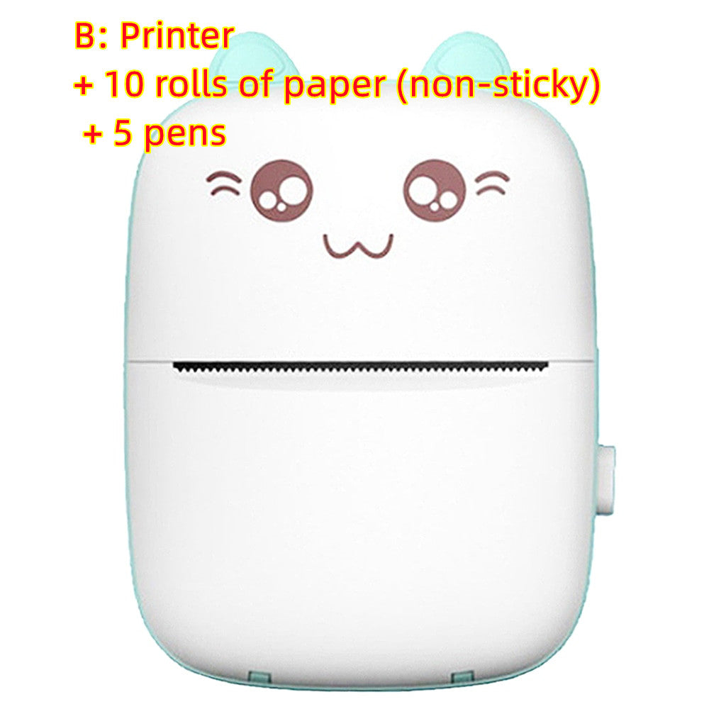 طابعة صغيرة محمولة بلوتوث وايفاي لطباعة الصور من الهاتف | Mini Printer Portable Bluetooth WiFi Mobile Phone Photo Pocket Printer