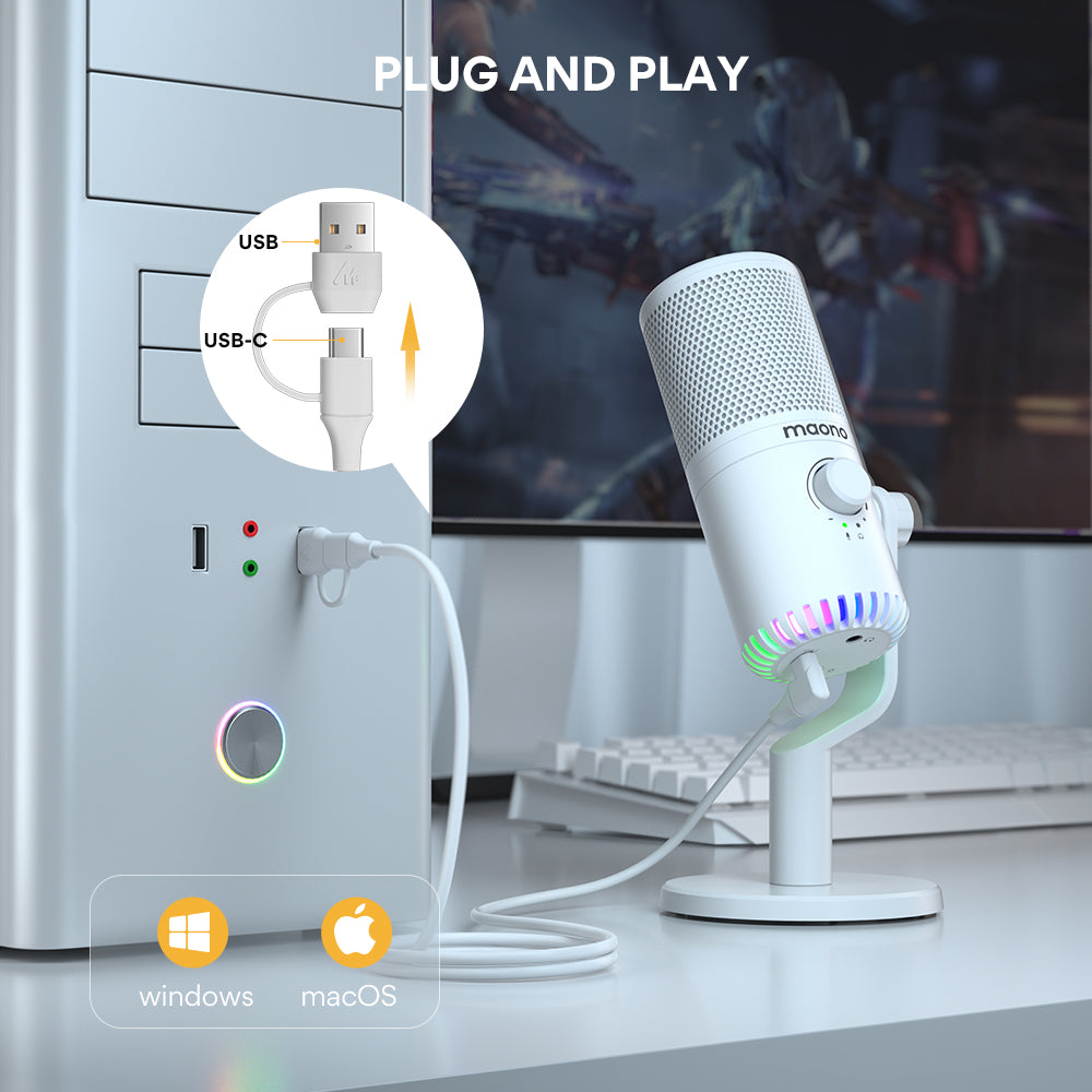 ميكروفون مكتبي للألعاب والإيسبورت DM30 | Computer Gaming Esports Desktop Microphone DM30