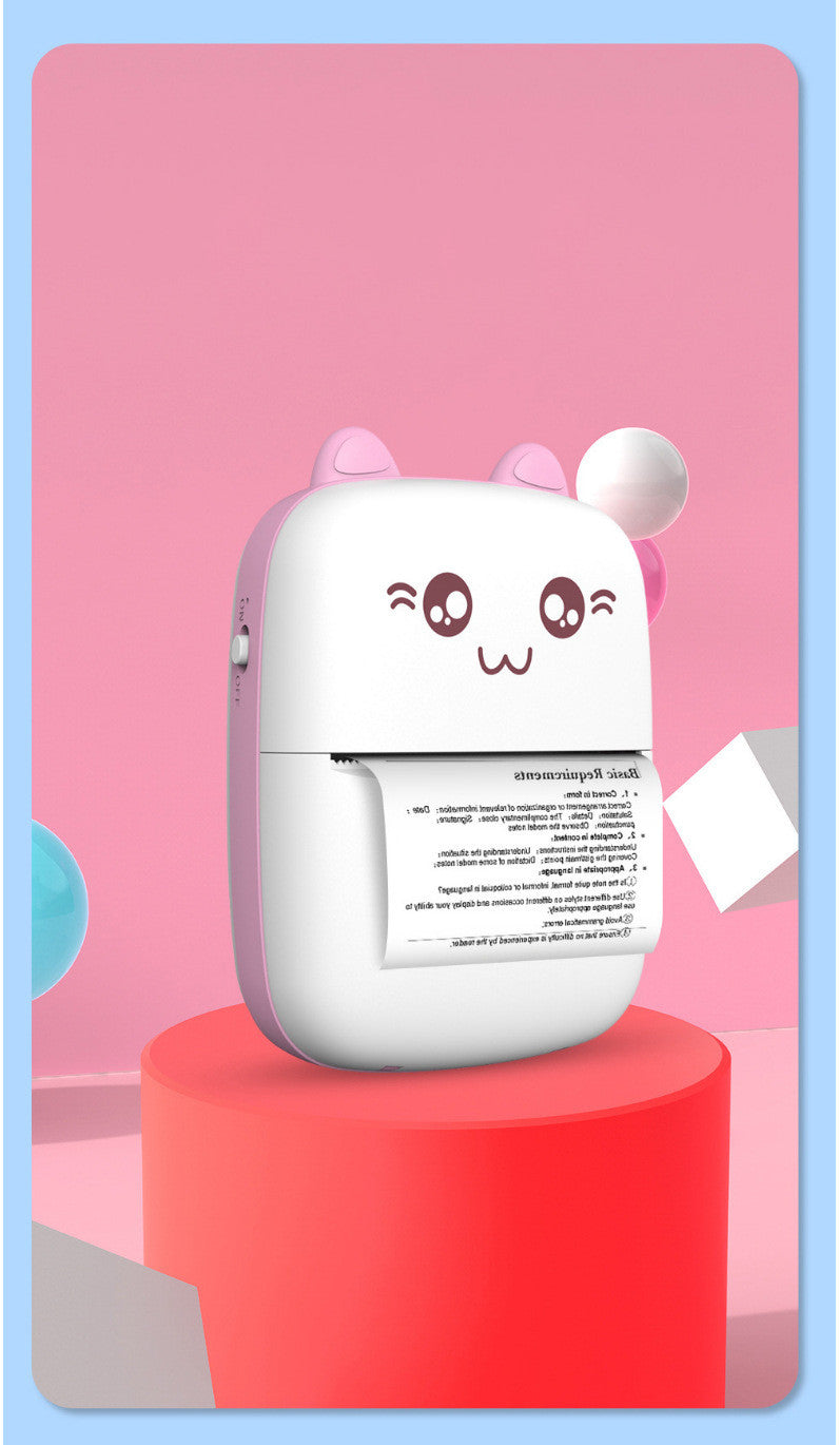 طابعة صغيرة محمولة بلوتوث وايفاي لطباعة الصور من الهاتف | Mini Printer Portable Bluetooth WiFi Mobile Phone Photo Pocket Printer