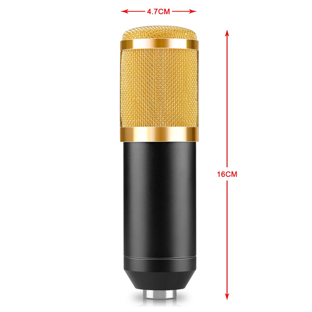 مايكروفون كوندنسر NW-800 مع حامل صدمات وكابل طاقة | NW-800 Condenser Microphone Shock Mount Power Cable