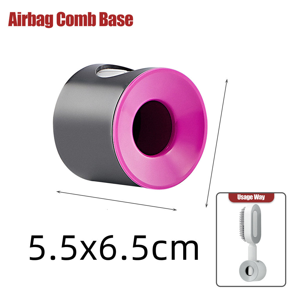 فرشاة شعر ذاتية التنظيف بضغطة واحدة مضادة للكهرباء لمساج فروة الرأس | Self Cleaning Hair Brush One-key Cleaning Anti-Static Airbag Massage Scalp Comb