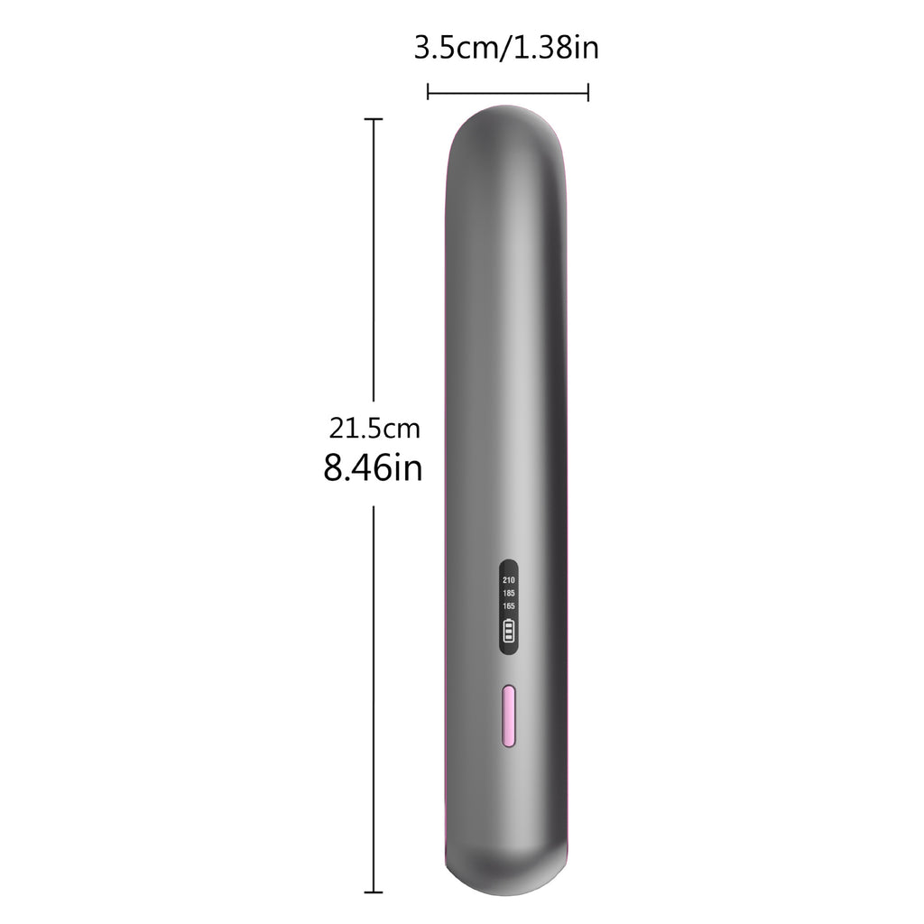 مكواة شعر صغيرة لاسلكية للفرد والتمويج | Wireless Charging Plywood Bangs For Curling Or Straightening Small Hair Straightener