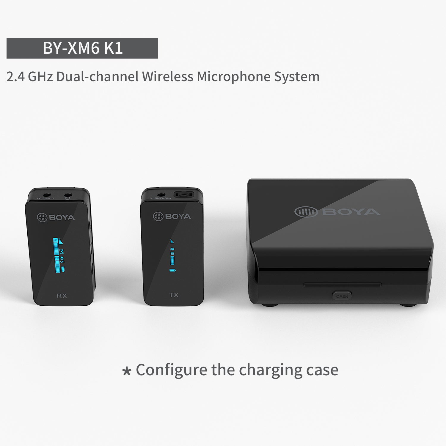 مايكروفون BOYA BY-XM6 لاسلكي احترافي للهاتف والكاميرا | BOYA BY-XM6 Wireless Microphone for Mobile Phone SLR Camera