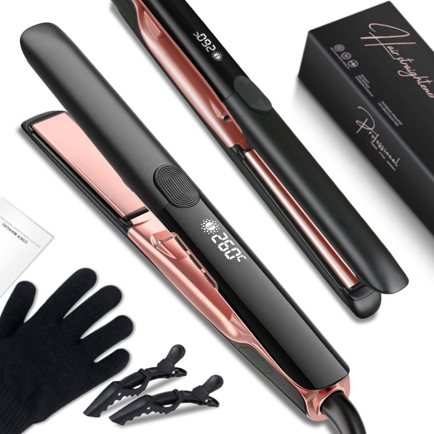 مكواة شعر بالأيونات السالبة 2 في 1 | Hair Straightener Anion Hair Straighter Hair Curler