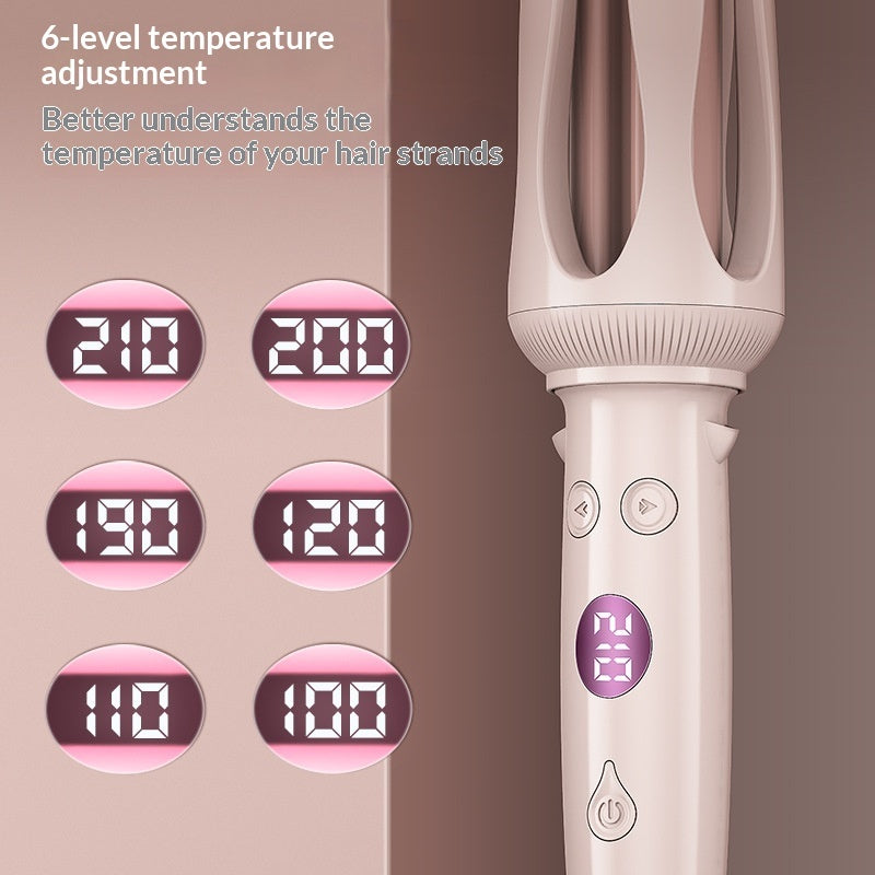 مكواة شعر أوتوماتيكية للتمويج بدرجة حرارة قابلة للتعديل | Lady's Large Wave Large-sized Woolen Curl Automatic Home Hair Curler Adjustable Temperature Egg Roll Hair Straightener