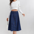 تنورة جينز نسائية كاجوال | Womens Casual Denim Skirt