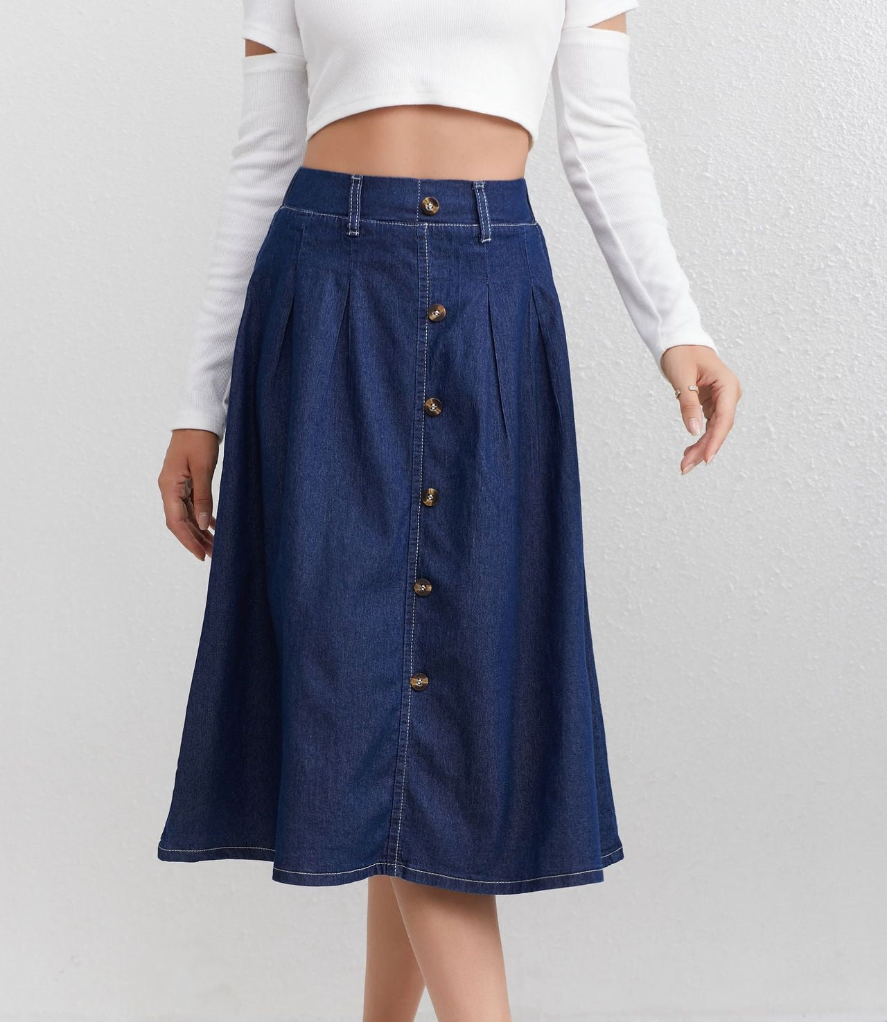 تنورة جينز نسائية كاجوال | Womens Casual Denim Skirt