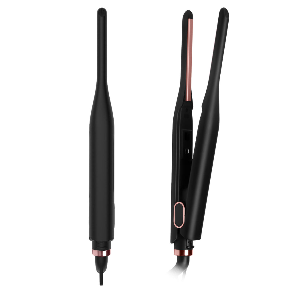 مكواة شعر ميني سريعة التسخين للفرد والتمويج | Quick Thermal Wide Voltage Mini Hair Straightener Hair Straightening Plate Hair Curler