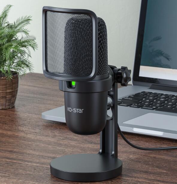 مايكروفون USB سلكي للكمبيوتر والألعاب والبث المباشر | USB Wired Microphone for PC Gaming & Live Streaming