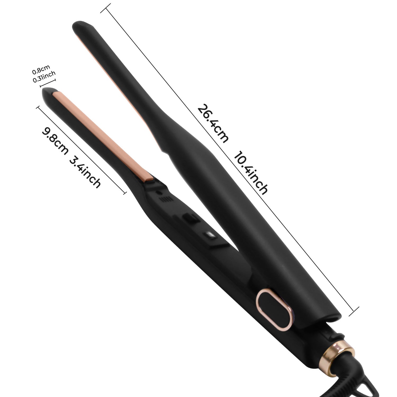 مكواة شعر ميني سريعة التسخين للفرد والتمويج | Quick Thermal Wide Voltage Mini Hair Straightener Hair Straightening Plate Hair Curler