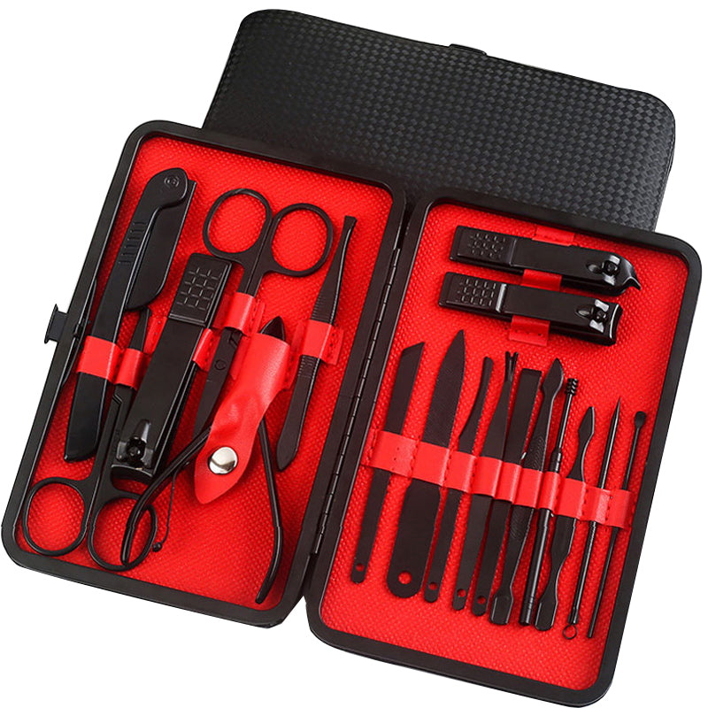 طقم مقص أظافر احترافي متعدد للعناية بالأظافر والقدمين | Professional Scissors Nail Clippers Set Ear Spoon Pedicure Knife Nail Groove Trimmers