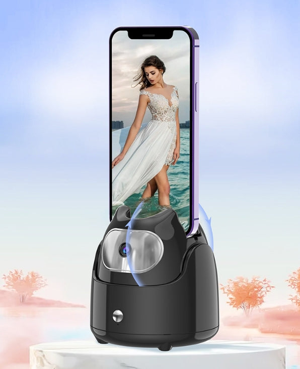 رأس كاميرا ذكي بتقنية التعرف على الوجه بالذكاء الاصطناعي دوران 360 درجة | Intelligent AI Face Recognition Camera Head 360° Rotating Vlog Shooting